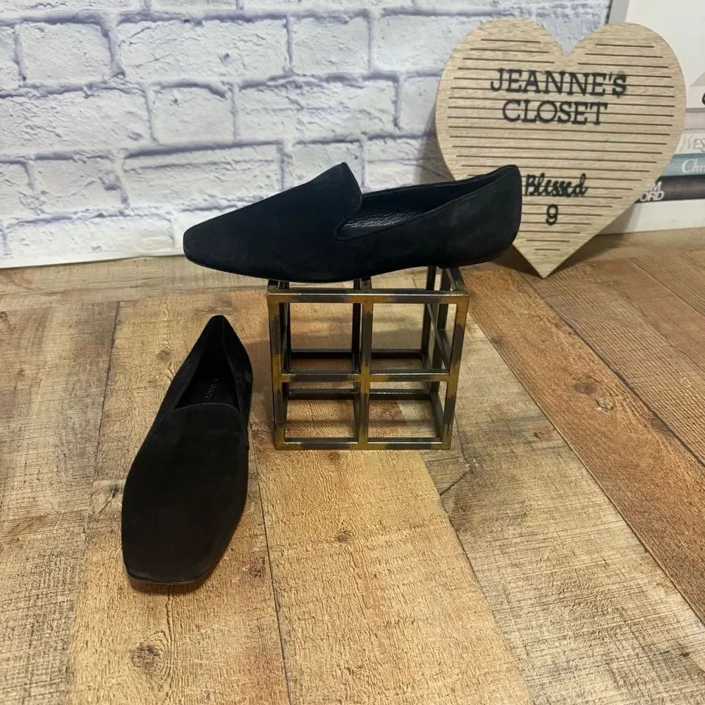 Vince Clark square toe suede loafers size 8.5 M